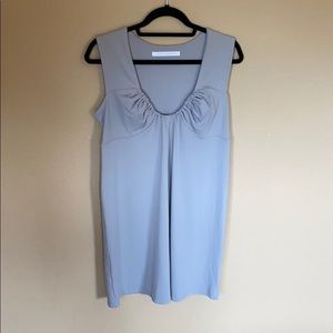 Susana Monaco Gray Nylon Knee Length Dress